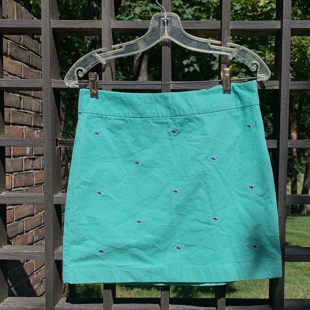 Vineyard Vines Green Corduroy Skirt